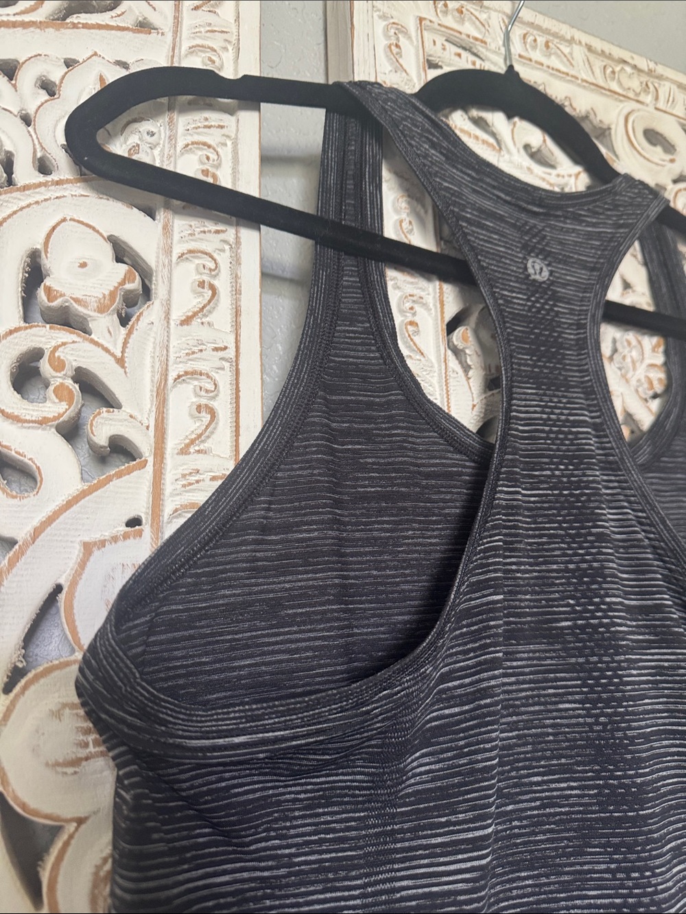 lululemon athletica Black Heathered Strappy Racerback Tank Top - Picture 6 of 12